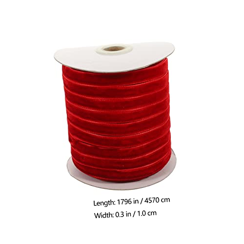 POPETPOP Rotes Samtband Geschenkband DIY Schleifenband Bastelband für Valentinstag Geschenkverpackung Dekoration Handarbeit Zubehör POPETPOP Rotes Samtband Geschenkband DIY Schleifenband Bastelband für Valentinstag Geschenkverpackung Dekoration Handarbeit Zubehör von POPETPOP