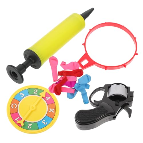 POPETPOP Rotierendes Partyspielzeug Luftballon Shooter aus Kunststoff und Latex für Interaktiven Spaß bei Garten und Familienfeiern Wiederverwendbar und Einfach zu Lagern Zufällige Farbe von POPETPOP