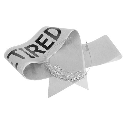 POPETPOP Ruhestand mit Weichem Stoff Sash und Tiara Komfortabel und Robust Einzigartiges Design für Rentnerinnen Stilvolle Rente Party Deko Langlebig und Angenehm zu Tragen POPETPOP Ruhestand mit Weichem Stoff Sash und Tiara Komfortabel und Robust Einzigartiges Design für Rentnerinnen Stilvolle Rente Party Deko Langlebig und Angenehm zu Tragen von POPETPOP