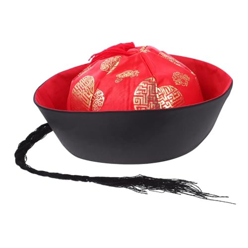 POPETPOP Traditioneller Chinesischer Qing Kaiser Hut mit Pferdeschwanz Leichter Robuster Kostümhut für Orientalische Opernaufführungen und Cosplay Stilvolles Accessoire für Theater und POPETPOP Traditioneller Chinesischer Qing Kaiser Hut mit Pferdeschwanz Leichter Robuster Kostümhut für Orientalische Opernaufführungen und Cosplay Stilvolles Accessoire für Theater und von POPETPOP
