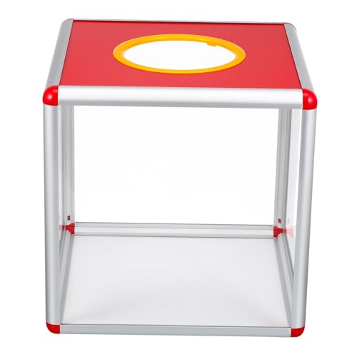 POPETPOP Transparente Rote Aluminium Losbox Vielseitige Spenden und Wahlurne Leicht Stabil Abnehmbar für Gewinnspiele Abstimmungen Fundraising und Büroveranstaltungen POPETPOP Transparente Rote Aluminium Losbox Vielseitige Spenden und Wahlurne Leicht Stabil Abnehmbar für Gewinnspiele Abstimmungen Fundraising und Büroveranstaltungen von POPETPOP