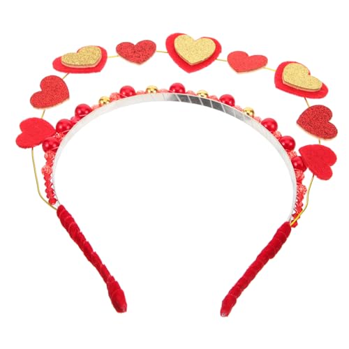 POPETPOP Valentinstag Herz Stirnband Für Glitzerndes Haaraccessoire Für Hochzeiten Und Besondere Anlässe Für Frauen Festlicher Haarschmuck Für Feiern von POPETPOP
