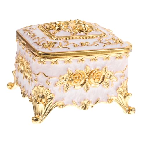 POPETPOP Vintage Schmuckschatulle Blumenmuster Dekorative Schmuckaufbewahrung Für Ringe Und Armbänder Design Für Und Hochzeit Praktische POPETPOP Vintage Schmuckschatulle Blumenmuster Dekorative Schmuckaufbewahrung Für Ringe Und Armbänder Design Für Und Hochzeit Praktische von POPETPOP