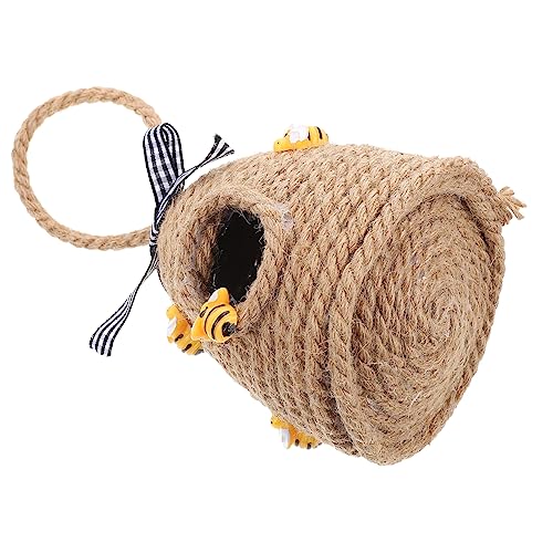 POPETPOP Wabenhängedekor aus Geflochtenem Juteseil Dekorative Wabenornamente für Bienenfestival Hängende Wanddekoration für Schlafzimmer Wohnzimmer Garten und Partys POPETPOP Wabenhängedekor aus Geflochtenem Juteseil Dekorative Wabenornamente für Bienenfestival Hängende Wanddekoration für Schlafzimmer Wohnzimmer Garten und Partys von POPETPOP