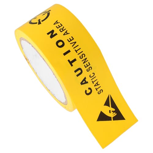 POPETPOP Warnband Stromwarnschild Vorsichtsband Warnaufkleber elektrische Aufkleber antistatische Streifen Absperrband Sicherheitswarnbänder PVC von POPETPOP
