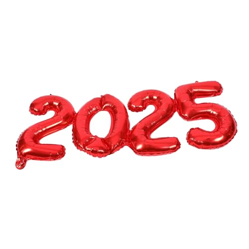 POPETPOP Zahlen Folienballons Aluminiumfolie Party Dekorationen Langlebig für Silvester Feier Festlich Rot POPETPOP Zahlen Folienballons Aluminiumfolie Party Dekorationen Langlebig für Silvester Feier Festlich Rot von POPETPOP