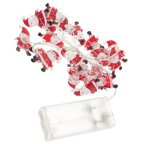 POPETPOP Zeichenfolge Weihnachtsmann-Lichterketten funkelnd Girlande Dekorationen Lampe beleuchtet Hängende Lichtparty Weihnachtsrequisiten Weihnachtsbedarf Plastik rot POPETPOP Zeichenfolge Weihnachtsmann-Lichterketten funkelnd Girlande Dekorationen Lampe beleuchtet Hängende Lichtparty Weihnachtsrequisiten Weihnachtsbedarf Plastik rot von POPETPOP