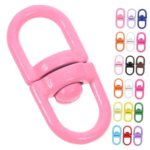 POPETPOP Zinklegierung Schlüsselanhänger Karabinerhaken Bunte Drehkarabiner Schlüsselring Befestigung für Taschen Schlüssel DIY Zubehör Robust Langlebig von POPETPOP
