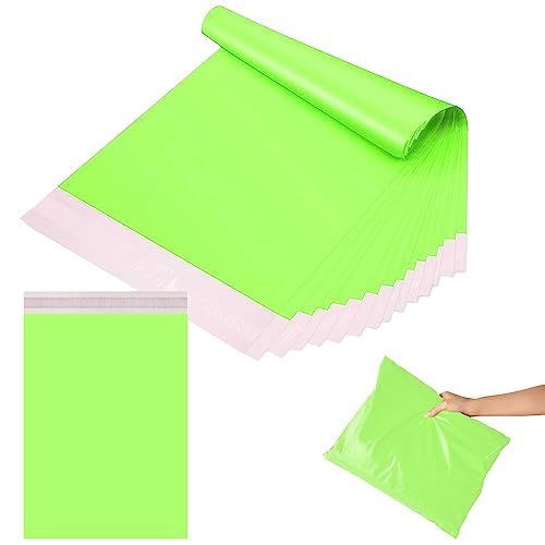 10 Stück Versandbeutel Groß Plastik Grün Versandtaschen 24"x28" (60x70cm) Versandtüten Warenbeutel,Selbstklebend und Blickdicht,Versandtüten aus Plastik für Kleidung Logistikverpackungen Textilien von POPOYU