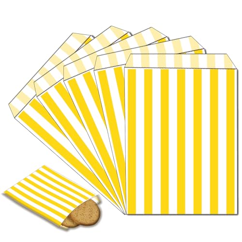 100 Stück Naschitüten Candy Bar Gelb Papiertüten Klein Kraft Butterbrottüten Bunt 13x18cm Mini Geschenktüten Papiertüten Bunte Tüten Candybar brotpapiertüten für Halloween,Weihnachten,Hochzeiten 100 Stück Naschitüten Candy Bar Gelb Papiertüten Klein Kraft Butterbrottüten Bunt 13x18cm Mini Geschenktüten Papiertüten Bunte Tüten Candybar brotpapiertüten für Halloween,Weihnachten,Hochzeiten von POPOYU