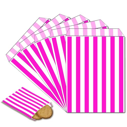 100 Stück Naschitüten Candy Bar Rosa Papiertüten Klein Kraft Butterbrottüten Bunt 13x18cm Mini Geschenktüten Papiertüten Bunte Tüten Candybar brotpapiertüten für Halloween,Weihnachten,Hochzeiten 100 Stück Naschitüten Candy Bar Rosa Papiertüten Klein Kraft Butterbrottüten Bunt 13x18cm Mini Geschenktüten Papiertüten Bunte Tüten Candybar brotpapiertüten für Halloween,Weihnachten,Hochzeiten von POPOYU