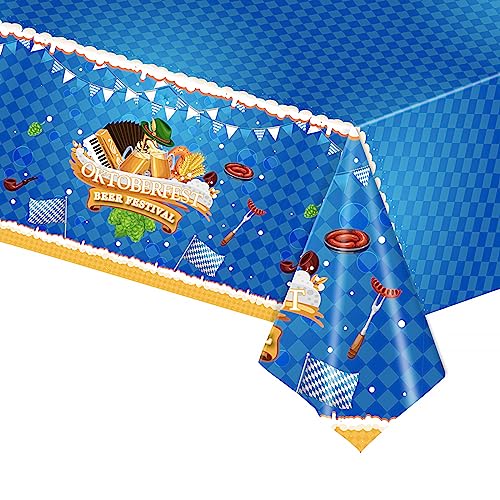 POPOYU Oktoberfest Tischdecke,137x274cm Bayrische Deko Oktoberfest Party Tischdecke, Bayerische Oktoberfest Tischdeko Blau Weiß Einweg Tischdecke für Bierzelten Haushalt Catering Oktoberfest Deko POPOYU Oktoberfest Tischdecke,137x274cm Bayrische Deko Oktoberfest Party Tischdecke, Bayerische Oktoberfest Tischdeko Blau Weiß Einweg Tischdecke für Bierzelten Haushalt Catering Oktoberfest Deko von POPOYU