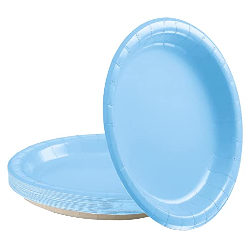 16 Stück Hellblau Pappteller,23CM Rund Teller Einwegteller Hellblau Einmalteller Einweg Geschirr,9inch Partyteller Einmalgeschirr Tisch Dekorationen Partygeschirr für Hochzeit Garten Geburtstag Party 16 Stück Hellblau Pappteller,23CM Rund Teller Einwegteller Hellblau Einmalteller Einweg Geschirr,9inch Partyteller Einmalgeschirr Tisch Dekorationen Partygeschirr für Hochzeit Garten Geburtstag Party von POPOYU