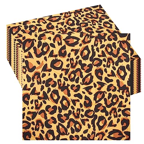 20 Stück Dschungel Safari Tierdruck Servietten 33 cm*33 cm Leopard Abendessen Papierservietten für Babyparty Textur Geschirr Abendessen Serviette für Dschungel Safari Geburtstag Party Dekorationen 20 Stück Dschungel Safari Tierdruck Servietten 33 cm*33 cm Leopard Abendessen Papierservietten für Babyparty Textur Geschirr Abendessen Serviette für Dschungel Safari Geburtstag Party Dekorationen von POPOYU