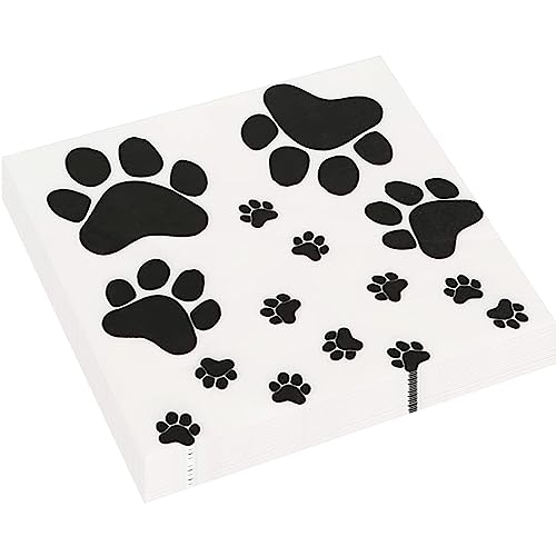 20 Stück Servietten mit Hundepfoten-Druckserviette Safari-Servietten mit Tierdruck Strukturierte Tischserviette für Kinder Geburtstagsparty, Babyparty,Dschungel-Safari-Mottoparty Dekoration 20 Stück Servietten mit Hundepfoten-Druckserviette Safari-Servietten mit Tierdruck Strukturierte Tischserviette für Kinder Geburtstagsparty, Babyparty,Dschungel-Safari-Mottoparty Dekoration von POPOYU