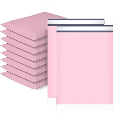 20 Stück Rosa Versandtaschen aus Kunststoff für Post,Versandtüten Warenbeutel,Selbstklebend und Blickdicht,38CM*52CM Versandtüten aus Plastik für Kleidung Logistikverpackungen Transport Textilien von POPOYU