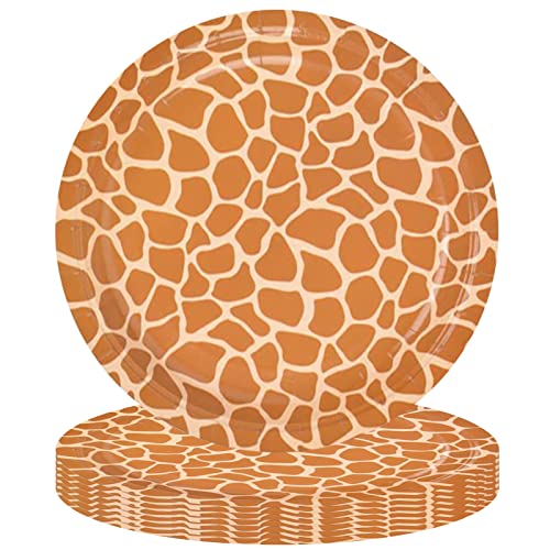 22,86 cm Giraffe-Druck Party Teller 16 Stück Dschungel Tier Druck Pappteller für Babyparty Giraffe Runde Pappteller Dinner Dessertteller für Dschungel Safari Geburtstag Party Dekorationen 22,86 cm Giraffe-Druck Party Teller 16 Stück Dschungel Tier Druck Pappteller für Babyparty Giraffe Runde Pappteller Dinner Dessertteller für Dschungel Safari Geburtstag Party Dekorationen von POPOYU