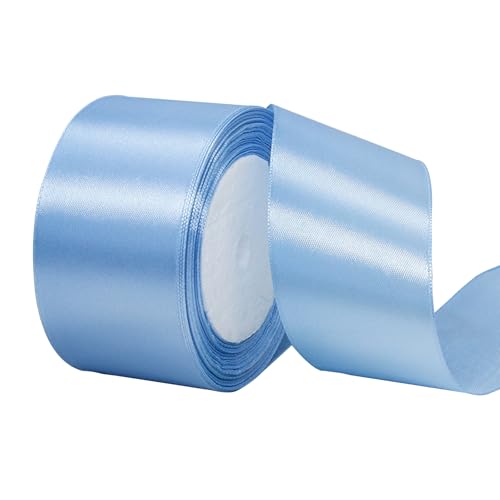 23 Meters Satinband wasserblau 5cm, Dekoration Präsent Geschenkband Schleifenband, Stoffband für Kleid Hochzeit, Taufe und Geburtstag Geschenke,Satin Dekoband, Deko Band Geschenkverpackung 23 Meters Satinband wasserblau 5cm, Dekoration Präsent Geschenkband Schleifenband, Stoffband für Kleid Hochzeit, Taufe und Geburtstag Geschenke,Satin Dekoband, Deko Band Geschenkverpackung von POPOYU