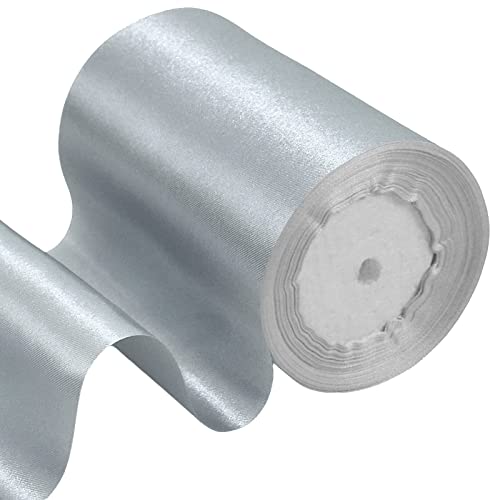 23 m Geschenkband Silber-Grau Band Breit, 10cm Große Stoffband Schleife Breites Satinband Schleifenband Glitzer Geschenkschleife XXL für Verpacken von Geschenken Weihnachten Hochzeit Dekorieren Auto 23 m Geschenkband Silber-Grau Band Breit, 10cm Große Stoffband Schleife Breites Satinband Schleifenband Glitzer Geschenkschleife XXL für Verpacken von Geschenken Weihnachten Hochzeit Dekorieren Auto von POPOYU