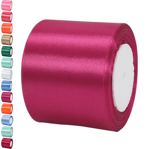 23m Satinband Geschenkband Tiefes Rosenrot 75mm Breit,Trauer Band Schleifenband Satin Dekoband Geschenkverpackung Deko Band Stoffband für Halloween Weihnachten Hochzeit Taufe Geburtstag DIY-Handwerk 23m Satinband Geschenkband Tiefes Rosenrot 75mm Breit,Trauer Band Schleifenband Satin Dekoband Geschenkverpackung Deko Band Stoffband für Halloween Weihnachten Hochzeit Taufe Geburtstag DIY-Handwerk von POPOYU