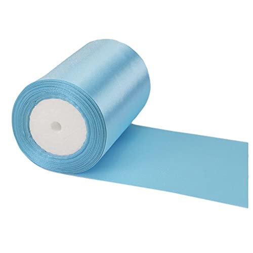 10cm Geschenkband Himmelblau Band Breit, 23 m Große Stoffband Schleife Breites Satinband Schleifenband Glitzer Geschenkschleife XXL für Verpacken von Geschenken Weihnachten Hochzeit Dekorieren Auto 10cm Geschenkband Himmelblau Band Breit, 23 m Große Stoffband Schleife Breites Satinband Schleifenband Glitzer Geschenkschleife XXL für Verpacken von Geschenken Weihnachten Hochzeit Dekorieren Auto von POPOYU
