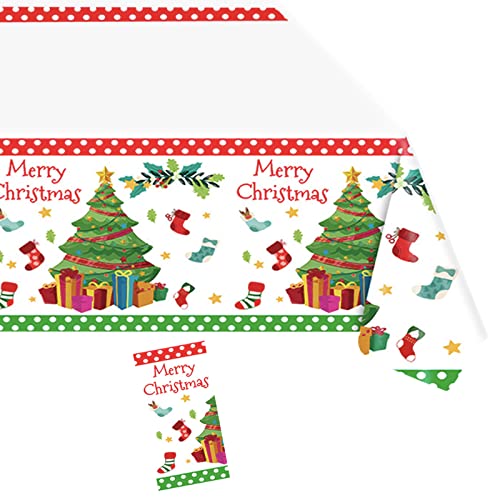 Weihnachtstischdecke Weiß,137x274cm Tischdecke Weihnachten Rechteckige Weihnachten Tischhussen Tischläufe aus Kunststoff,wasserdichte Ölbeständig Tischdecken für Party,Picknick,Geburtstags Weihnachtstischdecke Weiß,137x274cm Tischdecke Weihnachten Rechteckige Weihnachten Tischhussen Tischläufe aus Kunststoff,wasserdichte Ölbeständig Tischdecken für Party,Picknick,Geburtstags von POPOYU