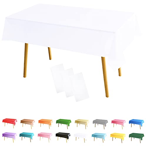 3 Stück Tischdecke Rechteckig Weiß Weihnachten Party Tischdecke,137 * 274cm Tischdecke Papierrolle Einweg Tischdecke aus Kunststoff,Wasserdichte Ölbeständig Tischdecken für Party,Picknick,Geburtstags 3 Stück Tischdecke Rechteckig Weiß Weihnachten Party Tischdecke,137 * 274cm Tischdecke Papierrolle Einweg Tischdecke aus Kunststoff,Wasserdichte Ölbeständig Tischdecken für Party,Picknick,Geburtstags von POPOYU