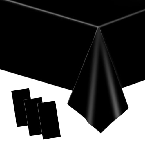 3 Stück Tischdecke Schwarz Einweg,137*274cm Papiertischdecke Schwarz Tischtuch Tischdecke Schwarz Papier,Wasserdichte Tischdecke Schwarz Tischdecken für Party,Picknick,Geburtstags,Hochzeit,Weihnachten 3 Stück Tischdecke Schwarz Einweg,137*274cm Papiertischdecke Schwarz Tischtuch Tischdecke Schwarz Papier,Wasserdichte Tischdecke Schwarz Tischdecken für Party,Picknick,Geburtstags,Hochzeit,Weihnachten von POPOYU