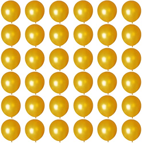 Luftballons Gold 12 Zoll Weihnachten Ballons,36 Stück 30cm Luftballons Weihnachten Helium Ballons Partyballon Deko,Latex Luftballons für Gold Party,Geburtstag,Weihnachtsballon Girlande Dekorationen von POPOYU