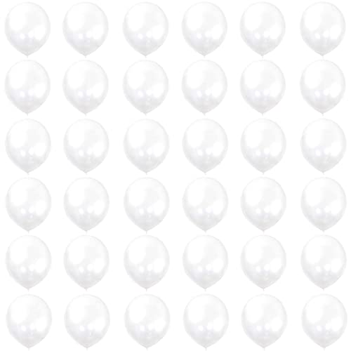 Luftballons Transparent 12 Zoll Ballons,36 Stück 30cm Transparent Luftballons Helium Ballons Partyballon Deko,Latex Luftballons für Geburtstag,Hochzeit,Geschlecht Offenbaren,Brautdusche,Babyparty von POPOYU