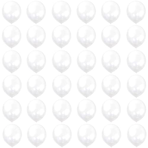 Luftballons Transparent 12 Zoll Ballons,36 Stück 30cm Transparent Luftballons Helium Ballons Partyballon Deko,Latex Luftballons für Geburtstag,Hochzeit,Geschlecht Offenbaren,Brautdusche,Babyparty von POPOYU