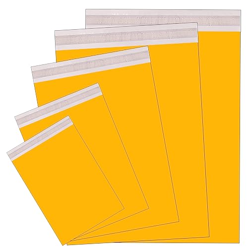 50 Stück Versandbeutel Plastik Gelb Versandtaschen 5 Größen*10PCS Versandtüten Warenbeutel,Selbstklebend und Blickdicht,Versandtüten aus Plastik für Kleidung Logistikverpackungen Transport Textilien 50 Stück Versandbeutel Plastik Gelb Versandtaschen 5 Größen*10PCS Versandtüten Warenbeutel,Selbstklebend und Blickdicht,Versandtüten aus Plastik für Kleidung Logistikverpackungen Transport Textilien von POPOYU