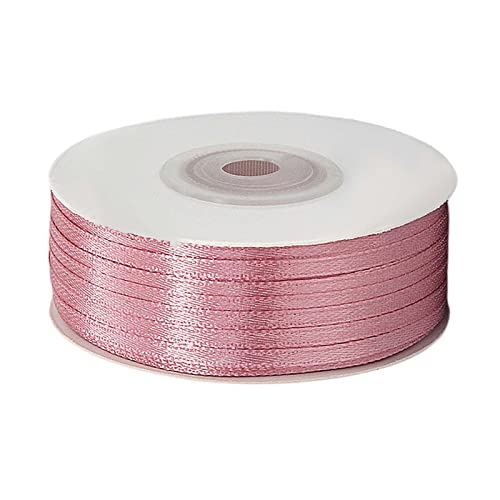 91 m dünnes Satinband, 3 mm dick, einfarbig, Stoffband, Seidensatinrolle, altrosa Geschenkband und Schleifen für Ostern, Geschenkverpackungen, Bastelarbeiten, Haarschleifen, Ostern, Kuchen, Hochzeit, 91 m dünnes Satinband, 3 mm dick, einfarbig, Stoffband, Seidensatinrolle, altrosa Geschenkband und Schleifen für Ostern, Geschenkverpackungen, Bastelarbeiten, Haarschleifen, Ostern, Kuchen, Hochzeit, von POPOYU