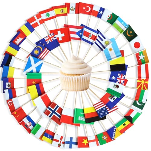 100 Stücke Internationale Zahnstocher Cocktail Flaggen,Verschieden Länder Flagge Cupcake Topper,Klein Zahnstocher Picker für Snacks Fingerfood,Zahnstocher Flaggen für olympia,Europäische Meisterschaft 100 Stücke Internationale Zahnstocher Cocktail Flaggen,Verschieden Länder Flagge Cupcake Topper,Klein Zahnstocher Picker für Snacks Fingerfood,Zahnstocher Flaggen für olympia,Europäische Meisterschaft von POPOYU