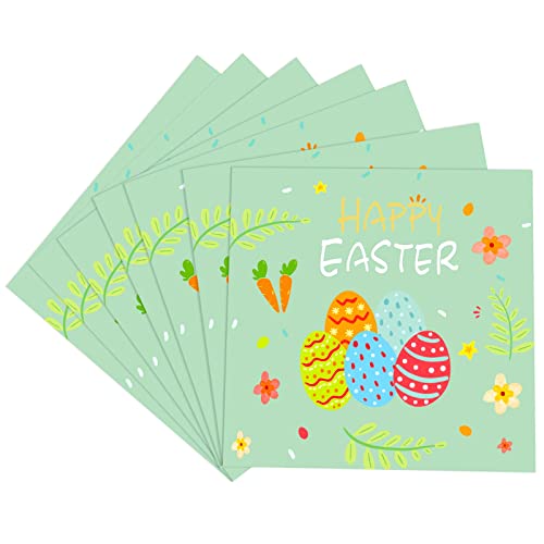 Fröhliche Osterhasen-Papierservietten, 20 Stück, Oster-Kinderparty-Papierservietten, Party-Geschirr-Dekoration, grüne Einweg-Papierservietten-Packungen,Eier-Kaninchen-Servietten für Ostern Party Dekor Fröhliche Osterhasen-Papierservietten, 20 Stück, Oster-Kinderparty-Papierservietten, Party-Geschirr-Dekoration, grüne Einweg-Papierservietten-Packungen,Eier-Kaninchen-Servietten für Ostern Party Dekor von POPOYU