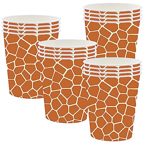 Giraffe-Druck Partybecher 16 Stück Dschungel Tier Druck Pappbecher für Babyparty Kindergeburtstag Pappbecher mit Dschungeltieren für Dschungel Safari Geburtstag Party Dekorationen Giraffe-Druck Partybecher 16 Stück Dschungel Tier Druck Pappbecher für Babyparty Kindergeburtstag Pappbecher mit Dschungeltieren für Dschungel Safari Geburtstag Party Dekorationen von POPOYU