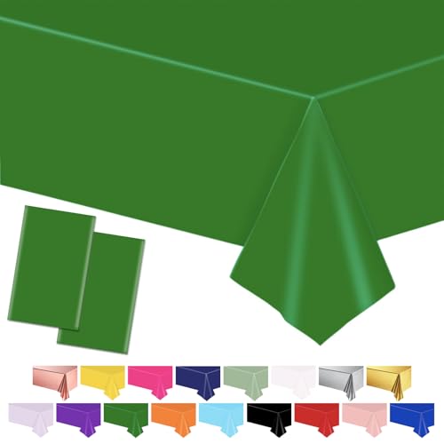 Grünes Tischtuch Tischabdeckungen, 137 * 274cm Kunststoff wasserdicht Tischabdeckungen Party Tischdekorationen für Kinder Picknick Geburtstag, Graduierung Hochzeit Party Supplies Grünes Tischtuch Tischabdeckungen, 137 * 274cm Kunststoff wasserdicht Tischabdeckungen Party Tischdekorationen für Kinder Picknick Geburtstag, Graduierung Hochzeit Party Supplies von POPOYU