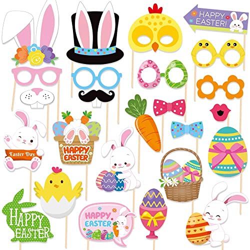 POPOYU 25 Stück Lustige Ostern Fotorequisiten,Ostern Foto Requisiten für Kinder Ostergeschenke Deko,OsternFotobox Accessoires,OsternNeuheit Selfie Photo Frame Foto Requisiten für OsternDeko POPOYU 25 Stück Lustige Ostern Fotorequisiten,Ostern Foto Requisiten für Kinder Ostergeschenke Deko,OsternFotobox Accessoires,OsternNeuheit Selfie Photo Frame Foto Requisiten für OsternDeko von POPOYU