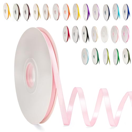 POPOYU 0.6CM Schleifenband Rosa, 6mm x 91m Polyester Satinband Dekoration Geschenkband Stoffband Seidenbänder für Heimwerkerkunst DIY-Handwerk, Geschenk Verpackung, Schleifen, Hochzeitsdekoration POPOYU 0.6CM Schleifenband Rosa, 6mm x 91m Polyester Satinband Dekoration Geschenkband Stoffband Seidenbänder für Heimwerkerkunst DIY-Handwerk, Geschenk Verpackung, Schleifen, Hochzeitsdekoration von POPOYU