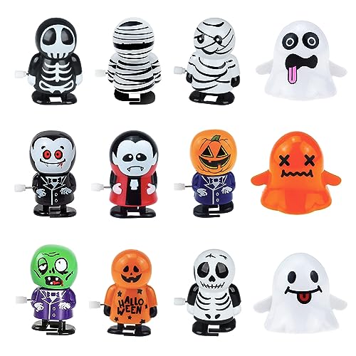 POPOYU 12 Stück Halloween Aufziehspielzeug für Kinder,Halloween Wind Up Spielzeug Mitgebsel Halloween Kinder,Uhrwerk Lauf Spring Spielzeug für Halloween Deko Party Mitgebsel Geschenk Goody Bag POPOYU 12 Stück Halloween Aufziehspielzeug für Kinder,Halloween Wind Up Spielzeug Mitgebsel Halloween Kinder,Uhrwerk Lauf Spring Spielzeug für Halloween Deko Party Mitgebsel Geschenk Goody Bag von POPOYU