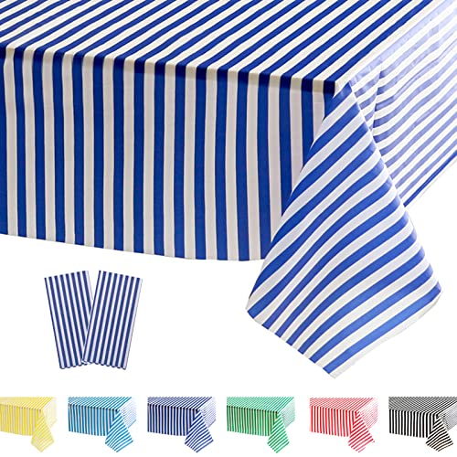 POPOYU 2 Stück Dunkelblau gestreift Streifen Tischdecken,Dunkelblau gestreift und Weiße Streifen Tischdecken Kinder Party Dekorationen Kunststoff Tischdecke für Kindergeburtstag,Picknick POPOYU 2 Stück Dunkelblau gestreift Streifen Tischdecken,Dunkelblau gestreift und Weiße Streifen Tischdecken Kinder Party Dekorationen Kunststoff Tischdecke für Kindergeburtstag,Picknick von POPOYU