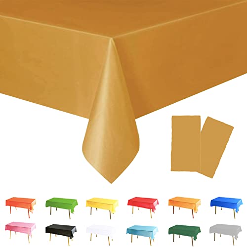 POPOYU 2 Stück Gold Streifen Tischdecken,Gold und Weiße Streifen Tischdecken Kinder Party Dekorationen Kunststoff Tischdecke für Kindergeburtstag,Picknick POPOYU 2 Stück Gold Streifen Tischdecken,Gold und Weiße Streifen Tischdecken Kinder Party Dekorationen Kunststoff Tischdecke für Kindergeburtstag,Picknick von POPOYU