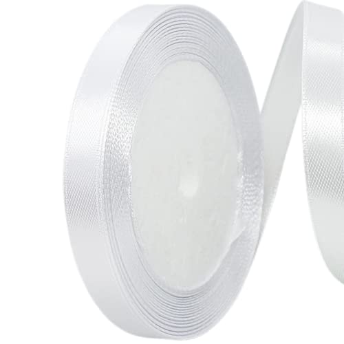 POPOYU 22 Meter Satinband Weiß,WeißBand Dünn 1cm,Schleifenband Textil 1cm,Textil Geschenkband Satin für Verpacken von Haarschleifen,Kuchen,Hochzeit,Weihnachtsdekoration POPOYU 22 Meter Satinband Weiß,WeißBand Dünn 1cm,Schleifenband Textil 1cm,Textil Geschenkband Satin für Verpacken von Haarschleifen,Kuchen,Hochzeit,Weihnachtsdekoration von POPOYU