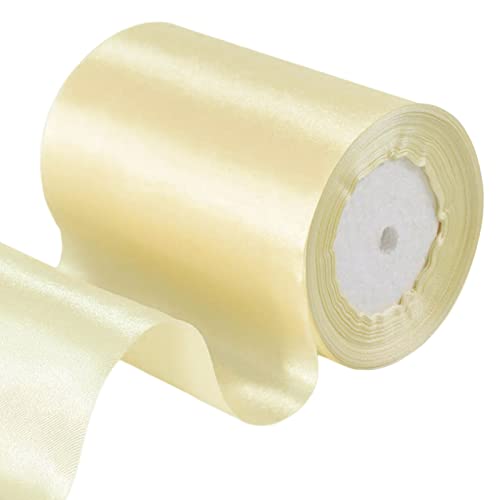 POPOYU 23m Geschenkband Cremeweiss Breit,Satinband 10cm Breit,Geschenk Schleife XXL,Breites Band Cremeweiss,Riesen Geschenkschleife,Geschenkschleife Auto xxl für Verpacken von Geschenken Weihnachten POPOYU 23m Geschenkband Cremeweiss Breit,Satinband 10cm Breit,Geschenk Schleife XXL,Breites Band Cremeweiss,Riesen Geschenkschleife,Geschenkschleife Auto xxl für Verpacken von Geschenken Weihnachten von POPOYU