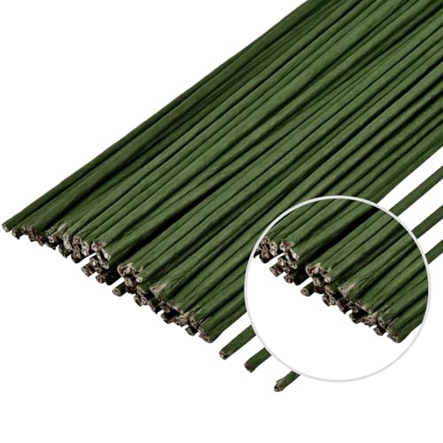 POPOYU 30Stück Floristik Draht,Blumendraht Dunkelgrün,Steckdraht Floristik,Steckdraht,Floristenbedarf,Blumenstamm Draht 18Gauge für die Herstellung von Blumenhandwerk,künstlichen Blumen,Basteldraht POPOYU 30Stück Floristik Draht,Blumendraht Dunkelgrün,Steckdraht Floristik,Steckdraht,Floristenbedarf,Blumenstamm Draht 18Gauge für die Herstellung von Blumenhandwerk,künstlichen Blumen,Basteldraht von POPOYU