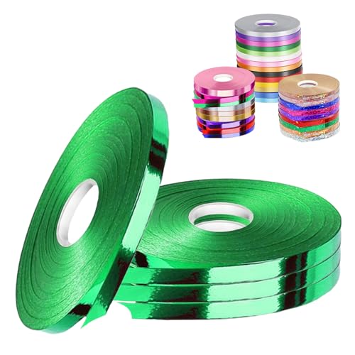 POPOYU 4 Stück Schleifenband Grün für Luftballons, 5mm x 50m Polyester Satinband Geschenkband Stoffband Seidenbänder für Heimwerkerkunst DIY-Handwerk, Geschenk 200 m grünes Band für Luftballons POPOYU 4 Stück Schleifenband Grün für Luftballons, 5mm x 50m Polyester Satinband Geschenkband Stoffband Seidenbänder für Heimwerkerkunst DIY-Handwerk, Geschenk 200 m grünes Band für Luftballons von POPOYU