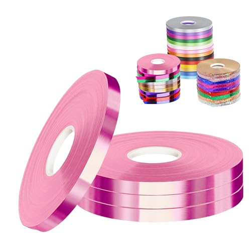 POPOYU 4 Stück Schleifenband Roségold für Luftballons, 5mm x 50m Polyester Satinband Geschenkband Stoffband Seidenbänder für Heimwerkerkunst DIY-Handwerk, Geschenk 200 m rosarotes Band für Luftballons POPOYU 4 Stück Schleifenband Roségold für Luftballons, 5mm x 50m Polyester Satinband Geschenkband Stoffband Seidenbänder für Heimwerkerkunst DIY-Handwerk, Geschenk 200 m rosarotes Band für Luftballons von POPOYU