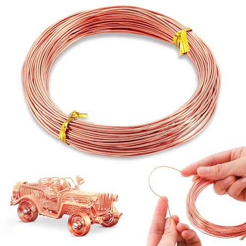 POPOYU Aluminiumdraht 1mm Champagner,50M Draht zumBasteln 1mm Champagner,Golddraht zum Basteln,Schmuck Draht,Aludraht Basteln,Basteldraht für Schmuck Machen Lieferungen und Crafting von POPOYU