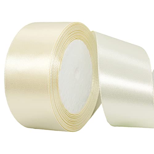 POPOYU Baumwoll Band Cremeweiss 4cm,Satinband 4cm Breit,Dekoration Präsent Geschenkband,Geschenkband Breit Cremeweiss Kleid Hochzeit,Taufe und Geburtstag Geschenke,Satin Dekoband,Deko Band Geschenk POPOYU Baumwoll Band Cremeweiss 4cm,Satinband 4cm Breit,Dekoration Präsent Geschenkband,Geschenkband Breit Cremeweiss Kleid Hochzeit,Taufe und Geburtstag Geschenke,Satin Dekoband,Deko Band Geschenk von POPOYU