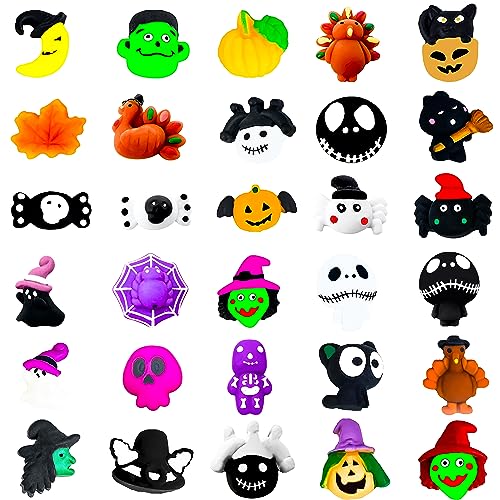 POPOYU Halloween Mochi Squishy Set, 30 Stück Squeeze Spielzeug, Kawaii Squishies Stress Relief Spielzeug, Mini Geschenke für Mitgebsel Kinder Party Favors POPOYU Halloween Mochi Squishy Set, 30 Stück Squeeze Spielzeug, Kawaii Squishies Stress Relief Spielzeug, Mini Geschenke für Mitgebsel Kinder Party Favors von POPOYU